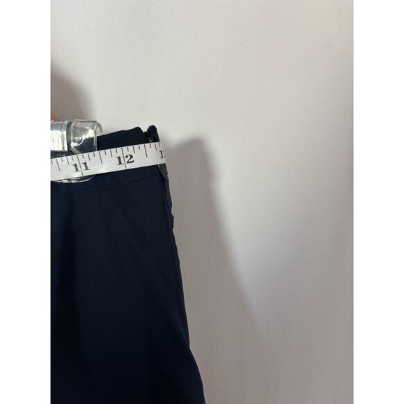 Dries Van Noten Skirt 34 XS Blue Knee Asymmetrical Taffeta Pintucked Designer - Picture 7 of 9